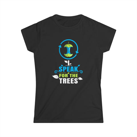 Earth Day I Speak For The Trees Design Nature Lover Women Tops