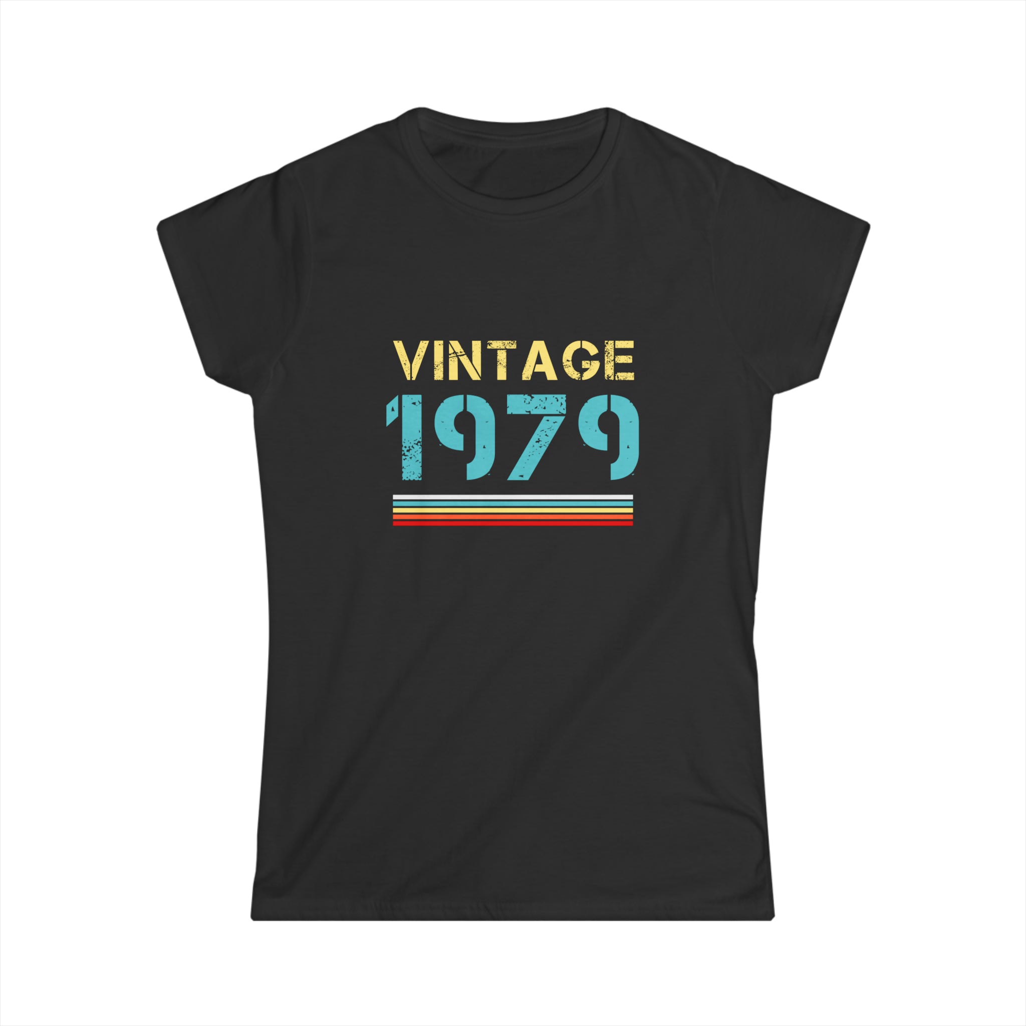 Vintage 1979 T Shirts for Women Retro Funny 1979 Birthday Womens Shirt