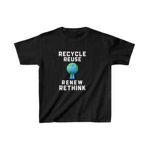 Environment Reuse Renew Rethink Earth Day Environmental Activist Shirts for Boys
