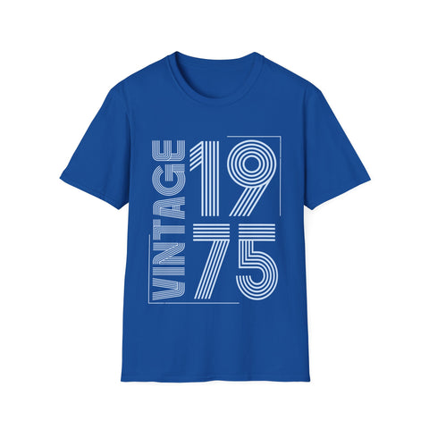 Vintage 1975 T Shirts for Men Retro Funny 1975 Birthday Men Shirts