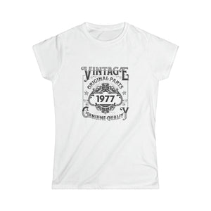 Vintage 1977 TShirt Women Limited Edition BDay 1977 Birthday Womens Shirt