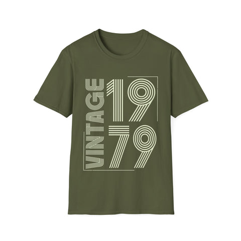 Vintage 1979 T Shirts for Men Retro Funny 1979 Birthday Mens T Shirts