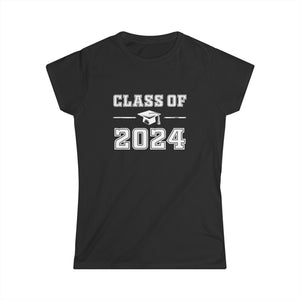 Class of 2024 Graduation School Vintage Senior 2024 Womens T Shirts