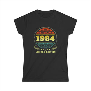 Vintage 1984 Limited Edition 1984 Birthday Shirts for Women Women Shirts