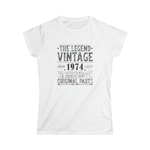 Vintage 1974 TShirt Women Limited Edition BDay 1974 Birthday Womens Shirt