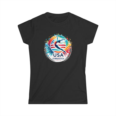 USA 2024 Games United States Gymnastics America 2024 USA Womens Shirts