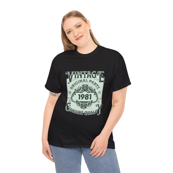 Vintage 1981 TShirt Women Limited Edition BDay 1981 Birthday Womens Shirt Plus Size