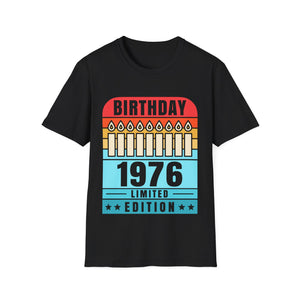 Vintage 1976 TShirt Men Limited Edition BDay 1976 Birthday Shirts for Men