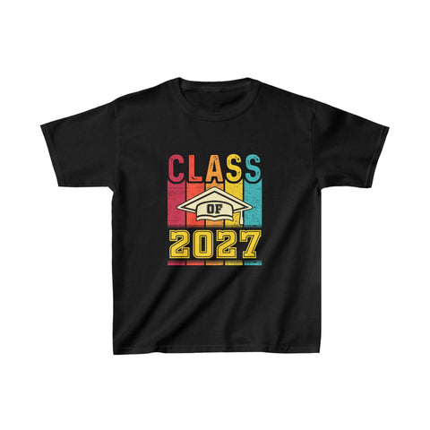 Class of 2027 College University High School Future Graduate Boys Tshirts