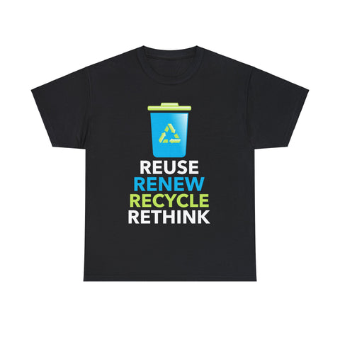 Earth Day Shirt Recycle Logo Vintage Recycling T-Shirt Gift Big and Tall Shirts for Men Plus Size
