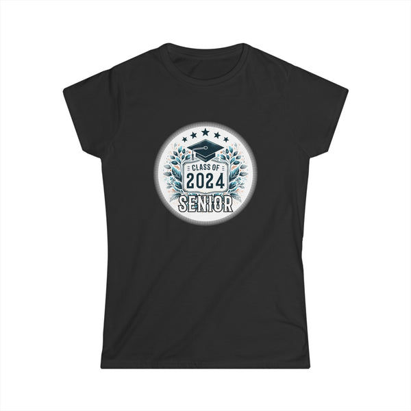 Senior 2024 Class of 2024 Graduation or First Day of School Shirts for Women