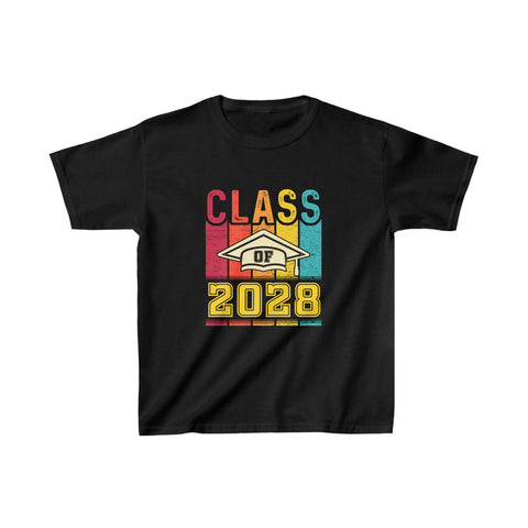 Class of 2028 College University High School Future Graduate Boys T Shirts