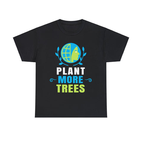 Plant More Trees Earth Day Save Earth Inspiration Hippie Big and Tall Tshirts Shirts for Men