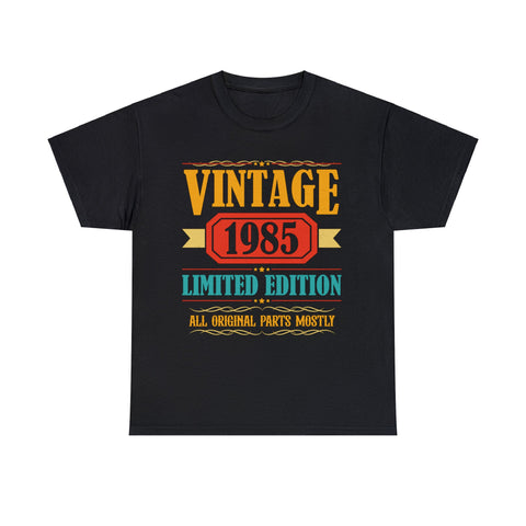 Vintage 1985 T Shirts for Men Retro Funny 1985 Birthday Men Shirts Big and Tall Plus Size