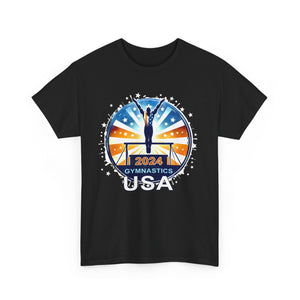 USA 2024 Games United States Sport 2024 USA Mens Gymnastics Men Shirts Big and Tall Plus Size