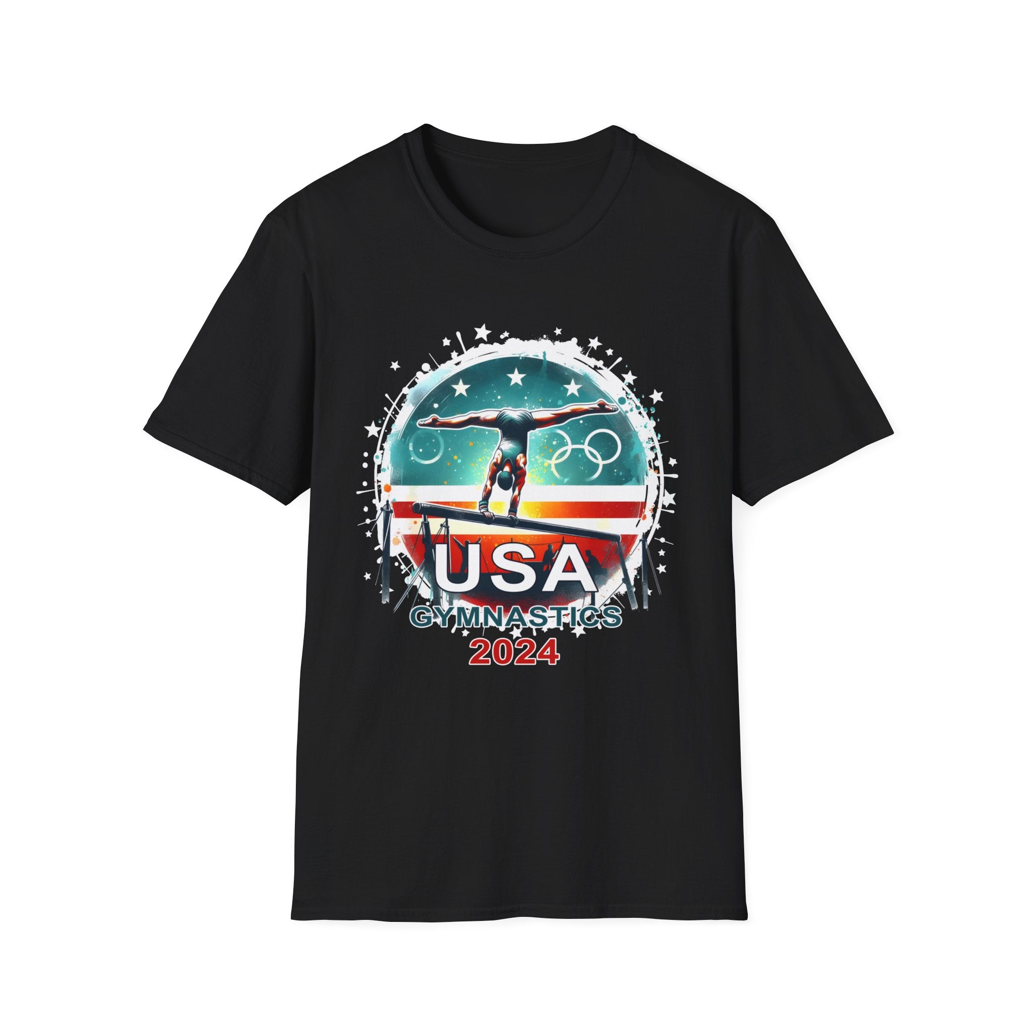 USA 2024 Games United States Sport 2024 USA Mens Gymnastics Mens T Shirts