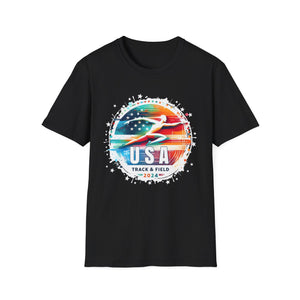 USA 2024 Go United States America 2024 USA Track and Field Men Shirts