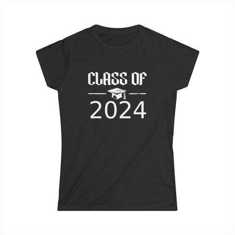 Senior 2024 Class of 2024 Back To School Teacher Students Womens Shirts