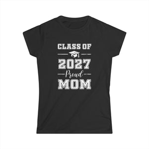 Senior Mom 2027 Proud Mom Class of 2027 Mom of 2027 Graduate Women Shirts