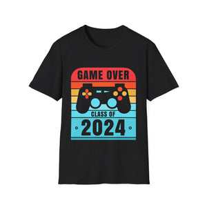 Game Over Class Of 2024 Shirt Students Funny Graduation Mens T Shirt