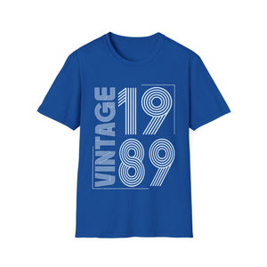 Vintage 1989 T Shirts for Men Retro Funny 1989 Birthday Mens Shirts