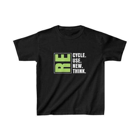 Recycling Earth Day Gift Environment Reduce Reuse Recycle Girls T Shirts