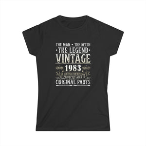 Vintage 1983 TShirt Women Limited Edition BDay 1983 Birthday Women Shirts