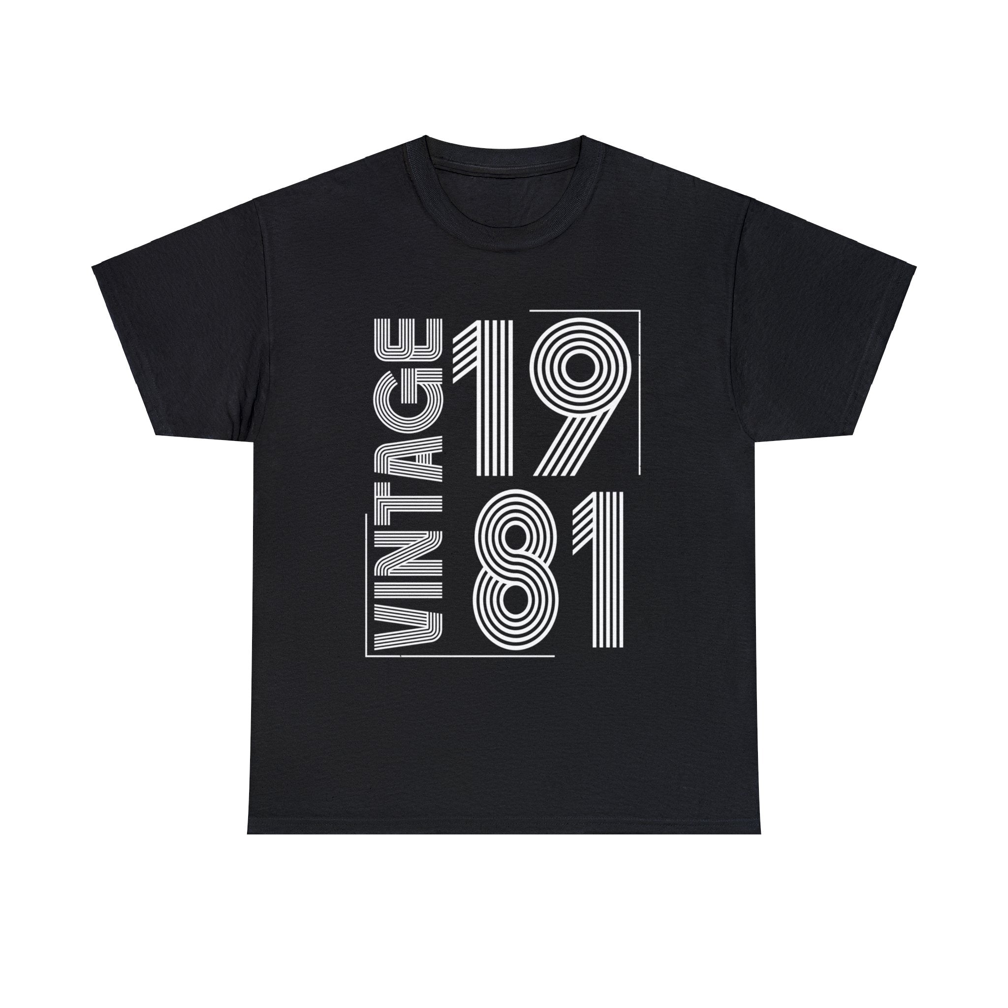 Vintage 1981 T Shirts for Men Retro Funny 1981 Birthday Mens Tshirts for Men Big and Tall