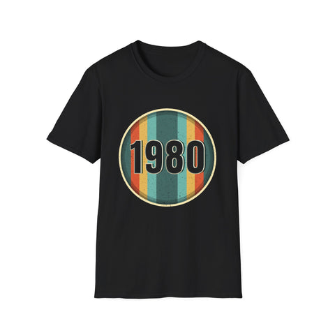 Vintage 1980 Birthday Shirts for Men Funny 1980 Birthday Mens T Shirt