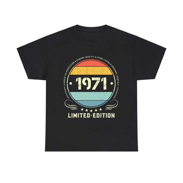 Vintage 1971 Limited Edition 1971 Birthday Shirts for Men Mens Tshirts for Men Big and Tall