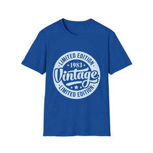 Vintage 1983 TShirt Men Limited Edition BDay 1983 Birthday Mens T Shirt