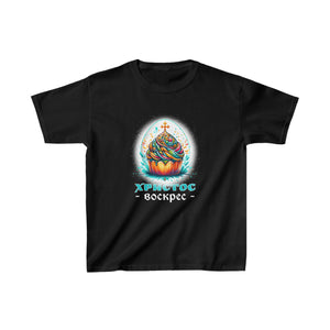 Russian Easter Eastern Orthodox Pascha Cross Christ is Risen Shirts for Boys
