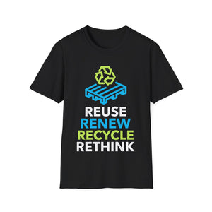 Environmental Earth Day Gift Environment Reduce Reuse Environment Mens T Shirt