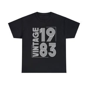 Vintage 1983 T Shirts for Men Retro Funny 1983 Birthday Big and Tall Shirts for Men Plus Size