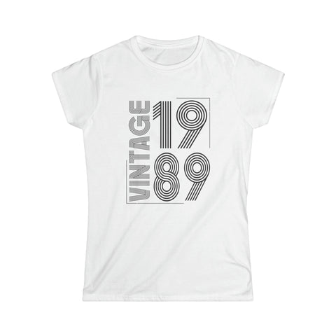 Vintage 1989 T Shirts for Women Retro Funny 1989 Birthday Womens T Shirts