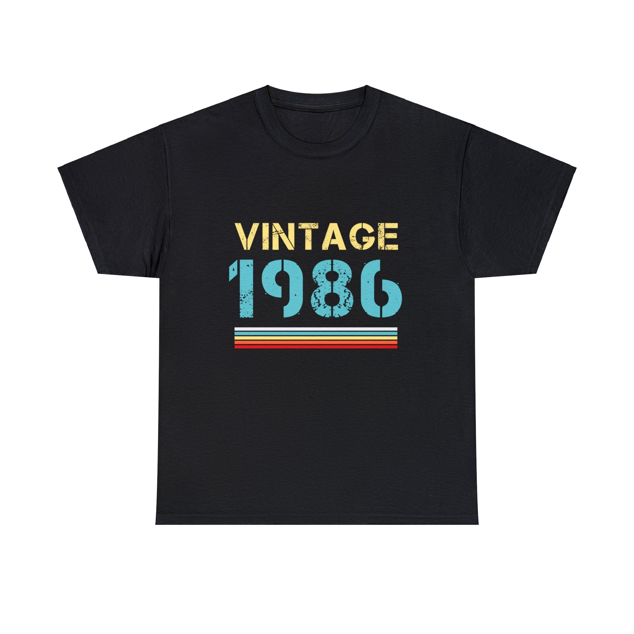Vintage 1986 T Shirts for Men Retro Funny 1986 Birthday Mens T Shirts Plus Size Big and Tall