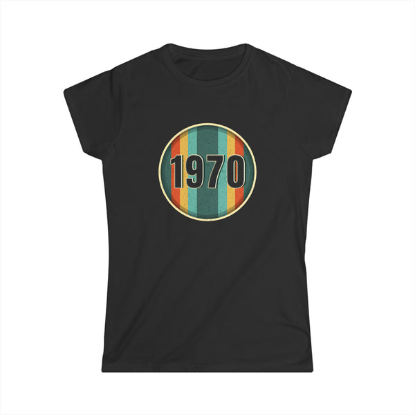 Vintage 1970 Birthday Shirts for Women Funny 1970 Birthday Womens T Shirt