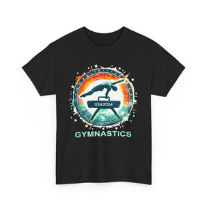 USA 2024 Games United States Sport 2024 USA Mens Gymnastics Mens Shirt Plus Size Big and Tall