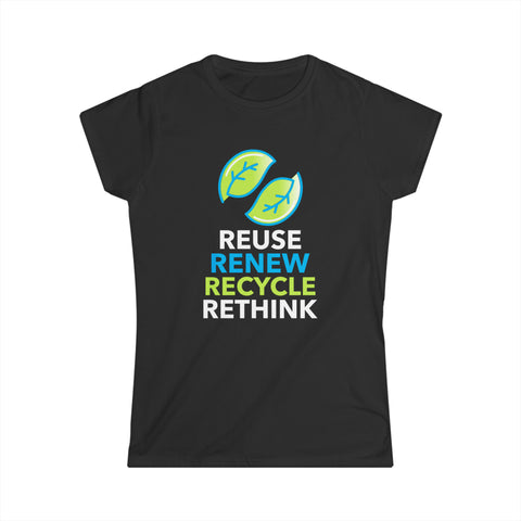 Planet Earth Environment Symbol T-Shirt Environmentalist Activism Environment Womens Shirts