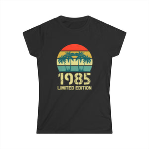 Vintage 1985 Birthday Shirts for Women Funny 1985 Birthday Women Tops