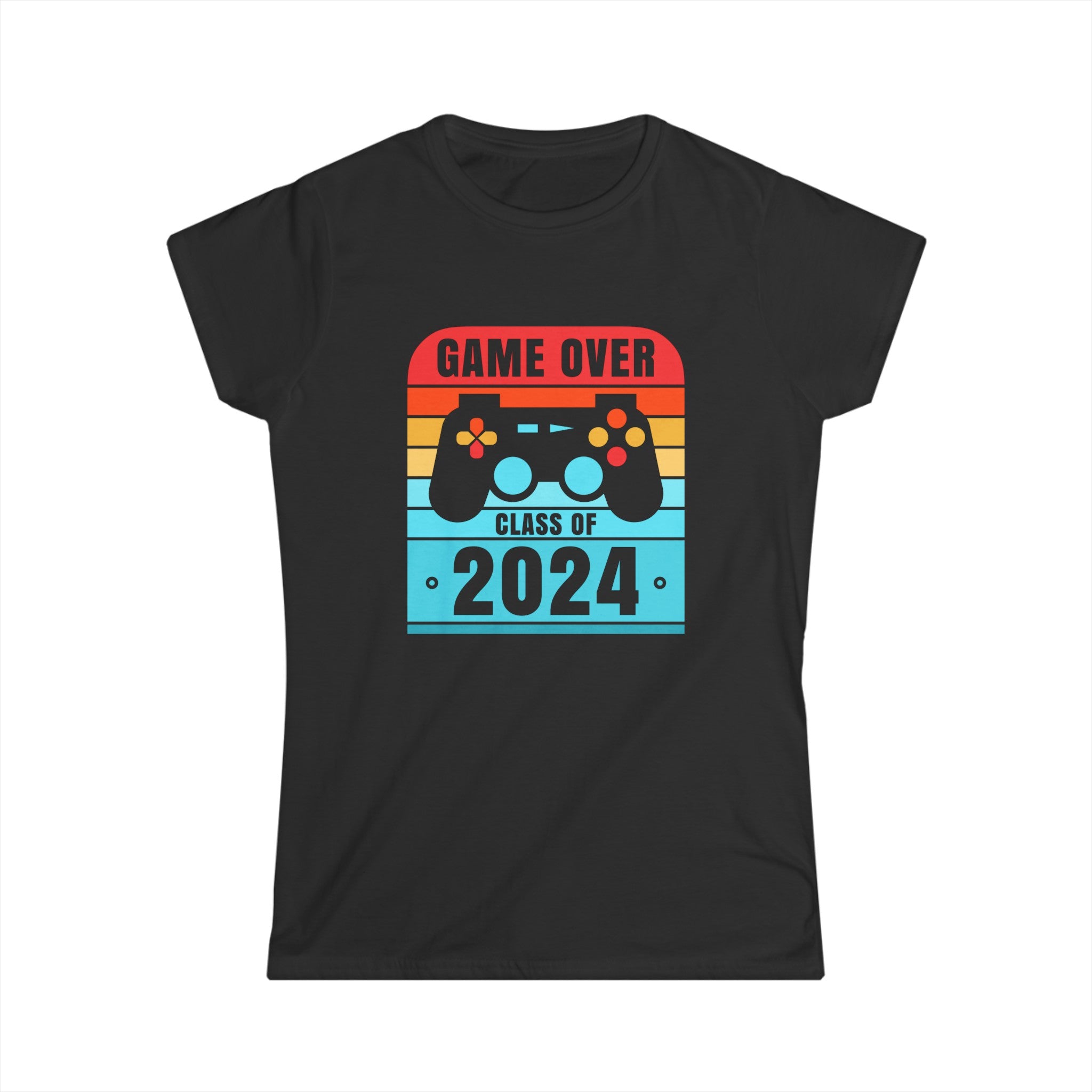 Game Over Class Of 2024 Shirt Students Funny Graduation Womens T Shirt