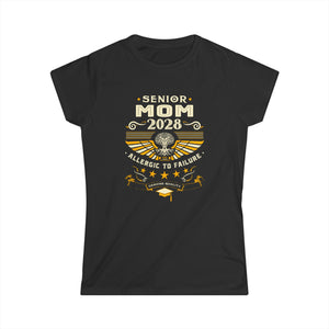 Proud Senior Mom Shirt Class of 2028 Decorations 2028 Womens Shirts