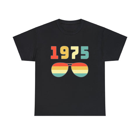 Vintage 1975 T Shirts for Men Retro Funny 1975 Birthday Big and Tall Tshirts Shirts for Men