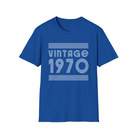 Vintage 1970 T Shirts for Men Retro Funny 1970 Birthday Mens Shirt