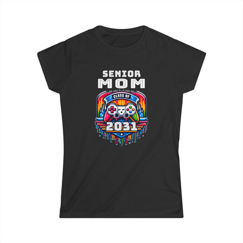 Proud Senior Mom Shirt Class of 2031 Decorations 2031 Women Shirts
