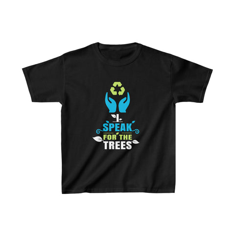 I Speak For Trees Earth Day Save Earth Inspiration Hippie T Shirts for Boys