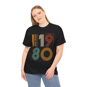 Vintage 1980 TShirt Women Limited Edition BDay 1980 Birthday Women Shirts Plus Size