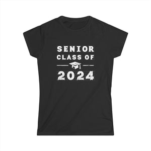 Senior 2024 Class of 2024 Senior 20224 Graduation 2024 Womens T Shirts