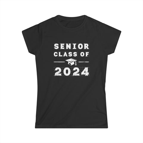 Senior 2024 Class of 2024 Senior 20224 Graduation 2024 Womens T Shirts