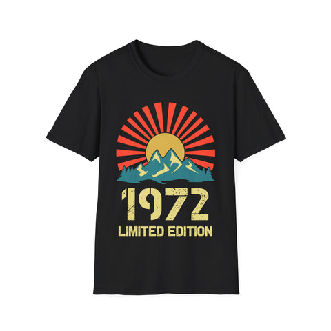 Vintage 1972 Limited Edition 1972 Birthday Shirts for Men Mens Tshirts